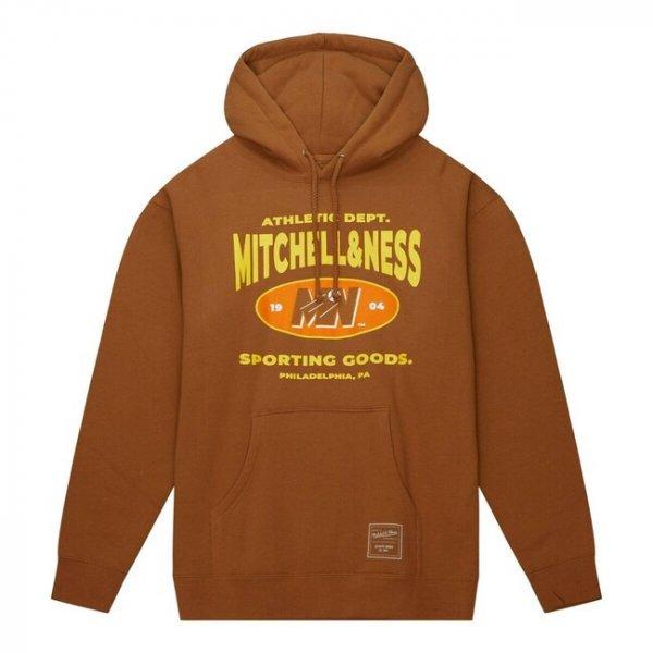 Mitchell & Ness sweatshirt Branded M&N Athletic Dept Hoodie brown