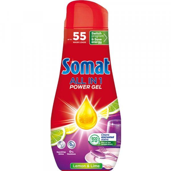 Mosogatógél 990 ml All in One Somat Lemon