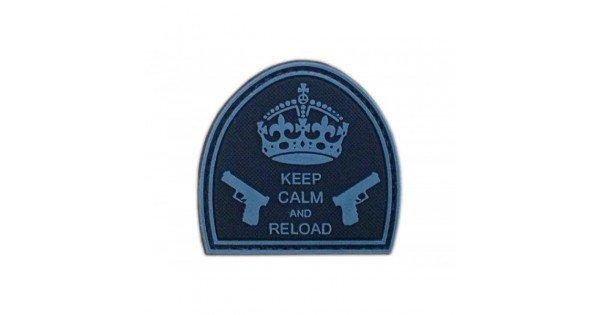 GFC Tactical felvarró Keep Calm and Reload, fekete, 5 x 5cm