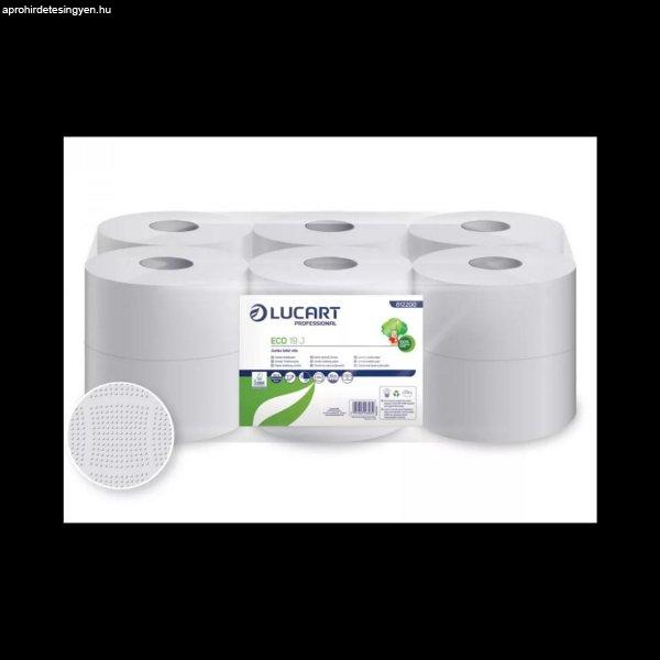 Toalettpapír 2 rétegű közületi átmérő: 19 cm 12 tekercs/karton 19 J 
EcoLucart_812200 fehér