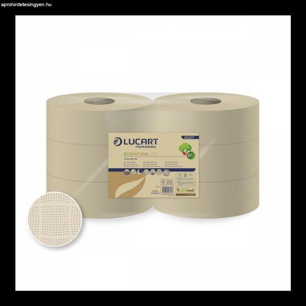 Toalettpapír 2 rétegű közületi átmérő: 23 cm 6 tekercs/karton 23 J
EcoNaturalLucart_812277 havanna barna