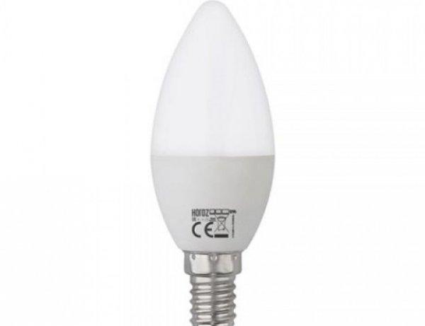 Horoz Ultra opál színű  E14-es foglalatú 8 W-os LED-es izzó natúr fehér 
800 lm