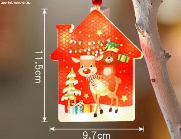 MasterLED karácsonyi házikó alakú dísz 11 5cm-es  2700K