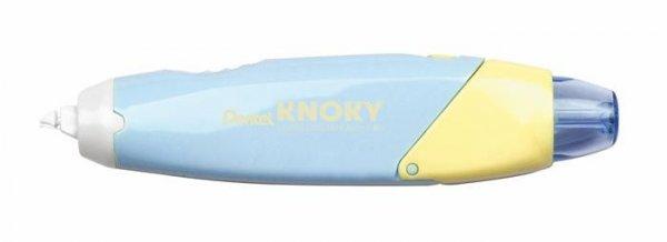 Hibajavító roller, 5 mm x 6 m, utántölthető, PENTEL "Knoky",
kék-sárga