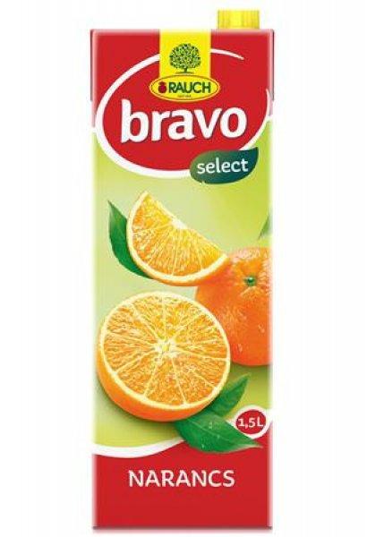 Gyümölcsital, 12%, 1,5 l, RAUCH "Bravo", narancs