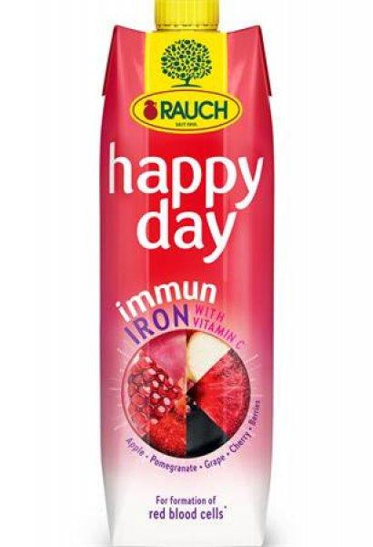 Gyümölcslé, 55%, 1l, RAUCH "Happy day", Immun Iron