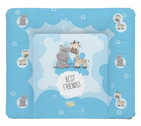 Babastar puha pelenkázó lap 85*75 cm - Best friend's ! kék