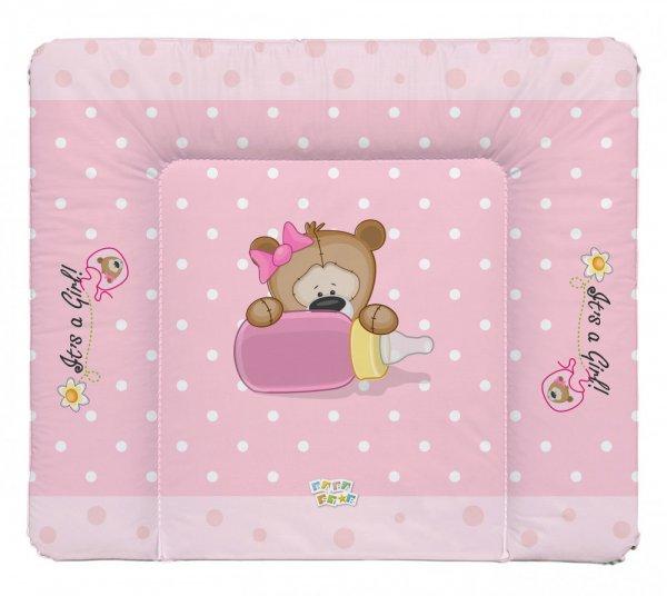Babastar puha pelenkázó lap 85*75 cm - It's a girl ! maci cumisüveg
rózsaszín 