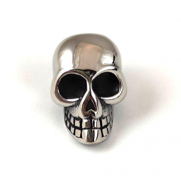 Rozsdamentes acél - Koponya gyöngy - 20x13.5x13mm