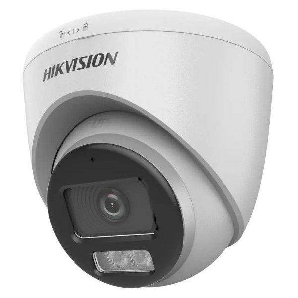 Hikvision DS-2CE72DF0T-LFS (2.8mm) 2 MP ColorVu fix THD turret kamera,
IR/láthatófény, TVI/AHD/CVI/CVBS kimenet, beépített mikrofon