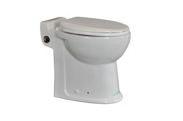 Sanipump Prestige 55 WC-vel egybeépített szennyvízátemelő,
lecsapódásmentes ülőkével