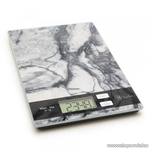 Vog & Arths 57268B Konyhai mérleg, 5 kg méréshatárig, fehér márvány
design