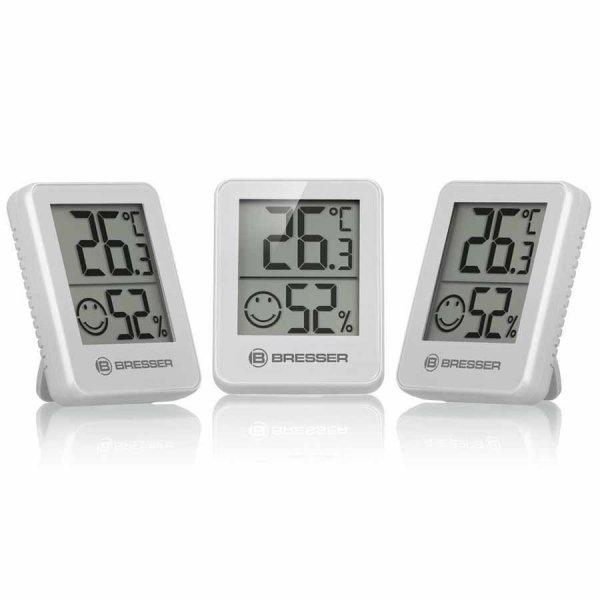Bresser ClimaTemp szett, 3 darabos digitális hőmérő és páratartalom mérő
(higrométer), hőmérő és hygrométer