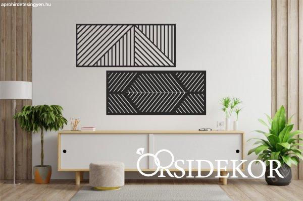 2 részes skandináv stílusú falikép fából