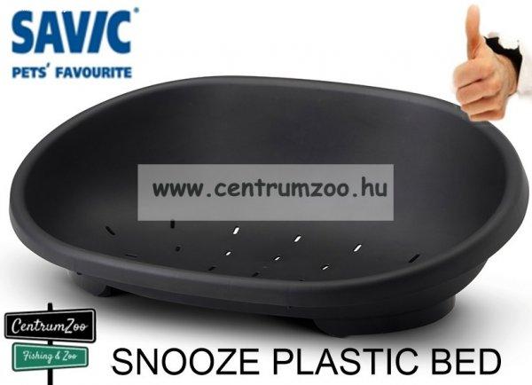 Savic Snooze Plastic Bed Large - Black - 80cm fekhely Fekete színben