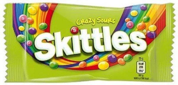 Skittles Drazse 38G Crazy Sours Zöld