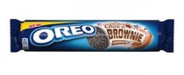 Oreo Keksz 154G Choco Brownie, kakaós töltelékkel töltött kakaós keksz
