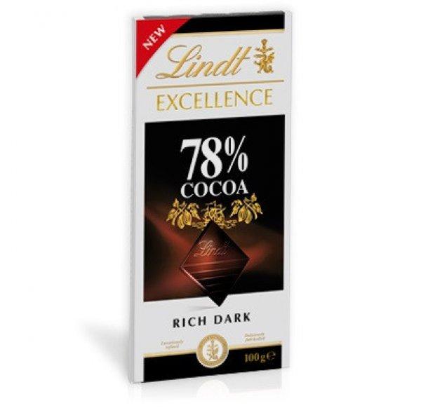 Lindt Excellence 100G 78% Cocoa Étcsokoládé LNEX1038