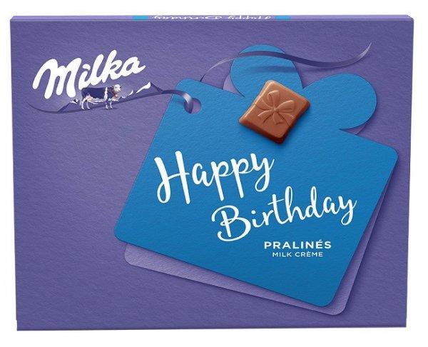 Milka Desszert 110G Happy Birthday Praliné Tej Krémmel