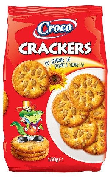 Croco Crackers 150G Napraforgómagos