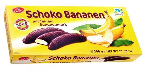 Sir Ch. Schoco Bananen étcsokoládba mártott banános habcukorka 300G