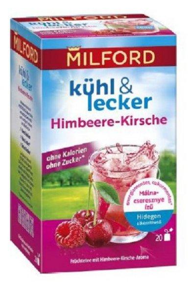 Milford Tea 20*2.25G Málna-Cseresznye Hidegen Ekészíthető Gyümölcstea