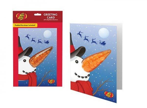 Jelly Belly 28G Snowman Greeting Card