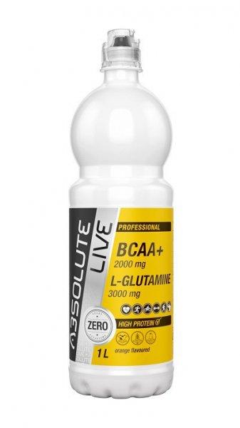 Absolute Live 1L BCAA+Glutamin Narancs