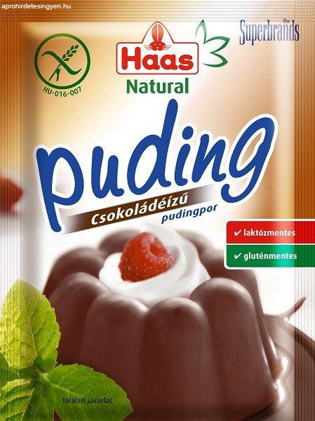 Haas Natural Pudingpor Csokis 44G