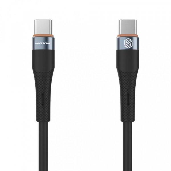 Nillkin Flowspeed Liquid kábel USB-C / USB-C 1,2M 60W Fekete 