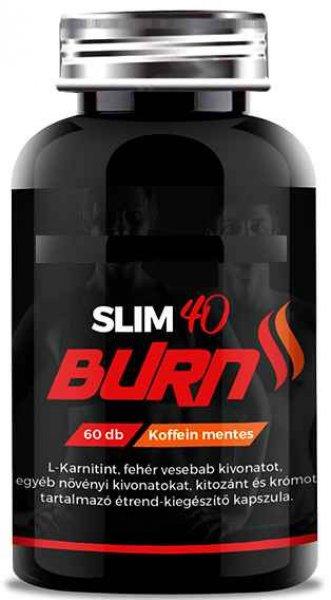 SLIM 40 BURN fogyást segítő, zsírégető kapszulás készítmény 
