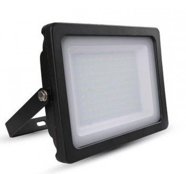 100W fekete prémium vékony házas LED reflektor hideg fehér