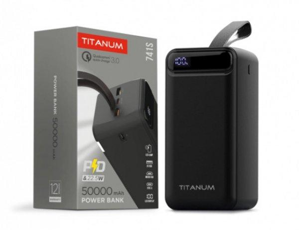 Videx TITANUM power bank  fekete színű  50000mAh  22 5W  QC+PD