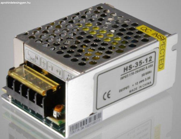 MasterLED 35 W-os beltéri tápegység  3 Amper  12V DC