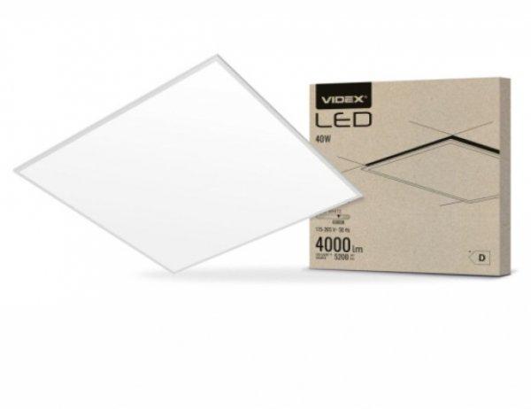 Videx 620 x 620-ös 40 W-os natúr fehér LED panel  4000lm  6000K