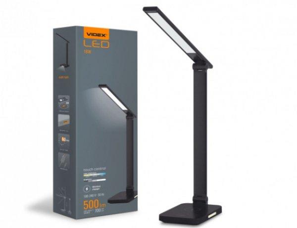 Videx asztali lámpa  1800-6500K  vezeték nélküli töltővel