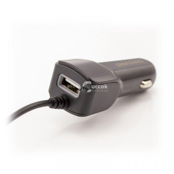Carguard Univerzális telefontöltő, micro USB + iPhone csatlakozással + USB
1A