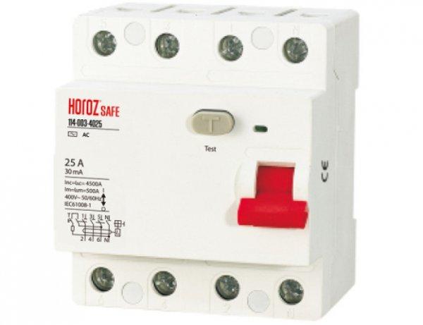 Horoz SAFE Fi-relé RCCB 2P 25A  30mA  400V