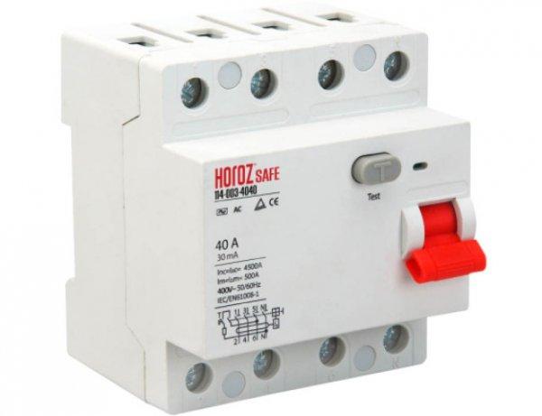 Horoz SAFE Fi-relé RCCB 2P 40A  30mA  400V