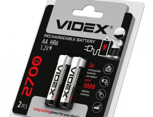 Videx HR6/AA 2700mAh újratölthető akkumlátor (darabár  min. rendelhető
mennyiség 2 db)