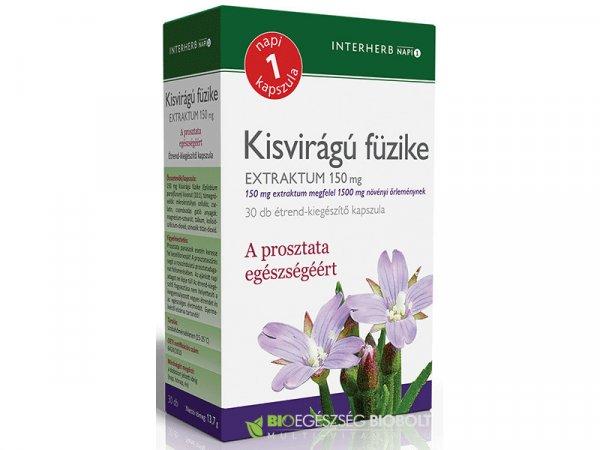 INTERHERB NAPI 1 KISVIRÁGÚ FÜZIKE EXTRAKTUM KAPSZULA 30 db