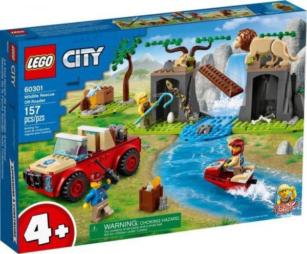 LEGO® City 60301 Vadvilági mentő terepjáró oroszlánokkal és Jessica
Sharpe-pal, 157 darabos építőkocka készlet