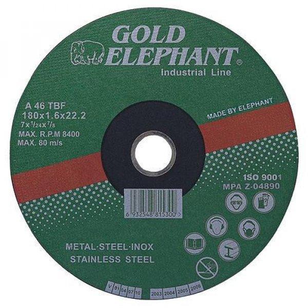 Gold Elephant 41AA 150 x 1,6 x 22,2 mm vágókorong, fémre és rozsdamentes
acélra A46TBF