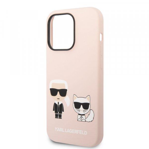 Karl Lagerfeld and Choupette Liquid Silicone Apple iPhone 14 Pro (6.1)
hátlapvédő tok pink (KLHCP14LSSKCI)