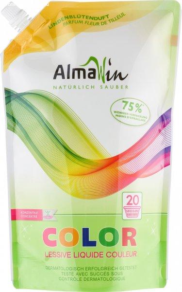 Almawin color folyékony mosószer koncentrátum színes ruhákhoz hársfavirág
kivonattal - 20 mosásra 1500 ml