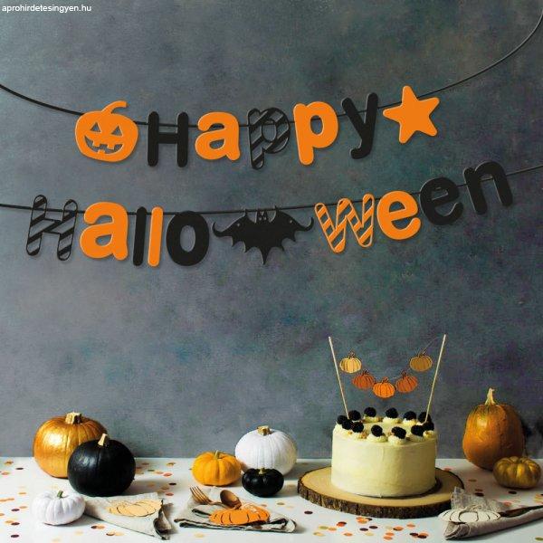 Halloween-i papír girland - "Happy Halloween" felirat - 3,5 m