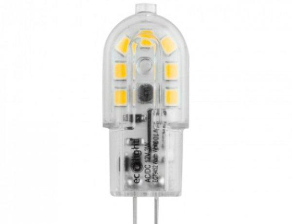 EcoLight G4-es foglalatú 3 W-os SMD LED izzó meleg fehér