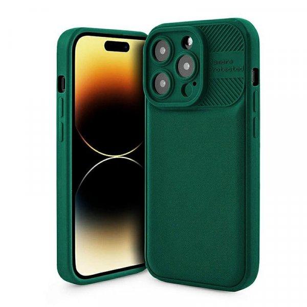 Cross Case - Xiaomi Redmi Note 12C zöld kameravédős szilikon tok