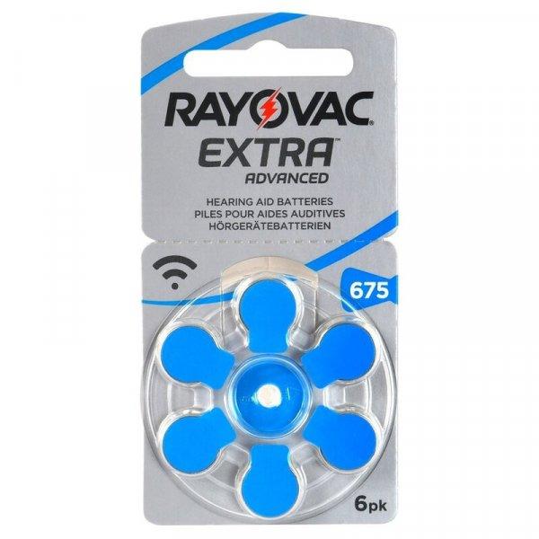 Varta Rayovac Extra hallókészülék elem 675 (PR44)bl/6 1,45V
