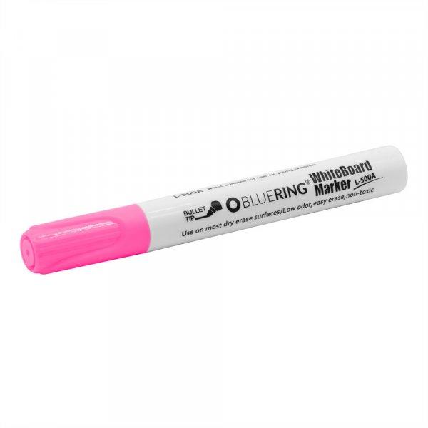 Táblamarker kerek test Bluering® neon pink